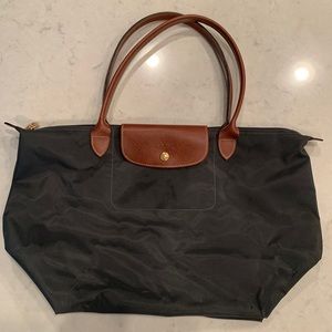 Gray Longchamp Large Tote